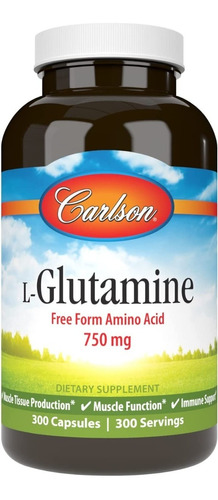 Glutamina 300 Cap Carlson - Unidad a $1363