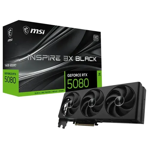 MSI RTX 5080 16GB INSPIRE 3X OC BLACK