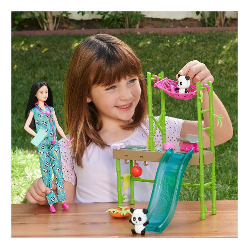 Barbie Profesiones Set De Juego Cuidadora De Pandas