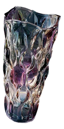 S Vase De Vidrio Florero De Escritorio Ornamento 13x24x7.5cm