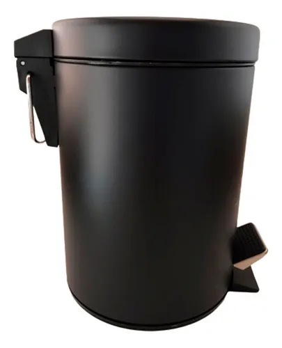 Cubo Basura Baño 3L Negro