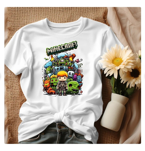 Polera Unisex Minecraft Game Videojuego Amoung Us Estampado