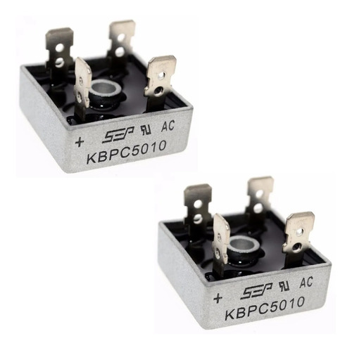 2 Piezas Puente Rectificador De Diodos 1000v 50a Kbpc5010