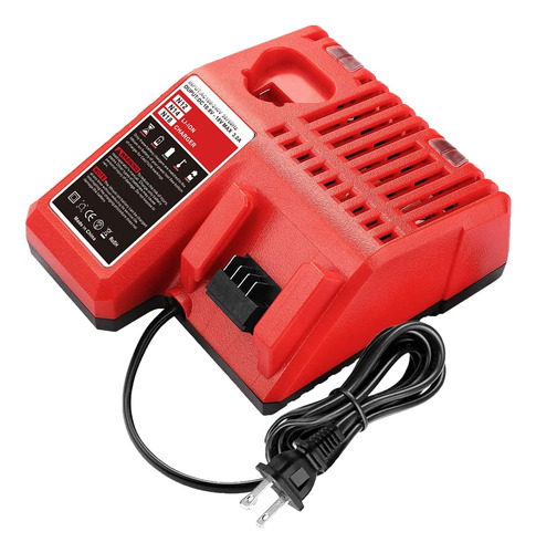 Cargador Compatible Con Batería De Litio Milwaukee 12v/18v 4