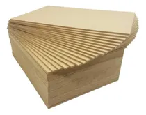 Comprar Kit 100 Chapas De Mdf Cru 3mm 10x15 Cm A6 Artesanato Quadro