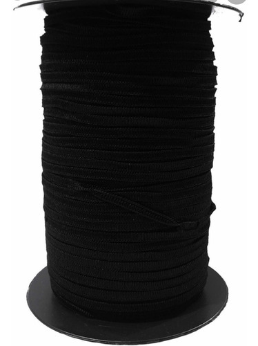 Elástico Negro 4 Mm X Rollo De 200 Metros.