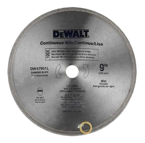 Disco Corte Diamantado Segmentado Dewalt 9 PuLG 230mm