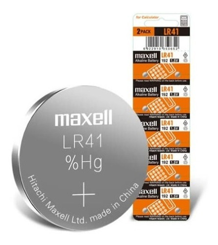 Pilas Maxell Lr41 Tipo Botón Japonesa