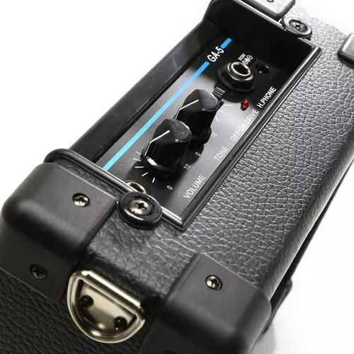 Imagen 4 de 6 de Amplificador De Guitarra Parlante Portatil Con Bateria Color Negro