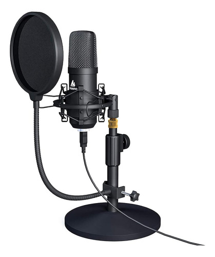 Kit De Micrófono Usb Maono 192khz/24 Bits Au-a04t Pc Condens