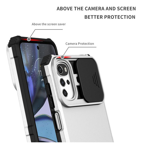 B Funda De Teléfono Con Soporte Para Motorola E32 E40 E30
