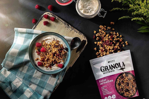 Harts Granola Vegana Gluten Free Frutas Vermelhas 300g