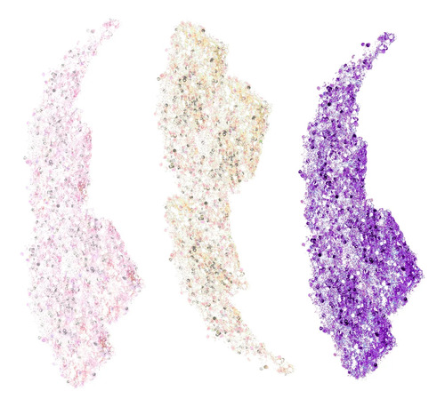 Glitter Sombra Cara Y Cuerpo Twinkle And Glow 3 Pzs L.a Girl