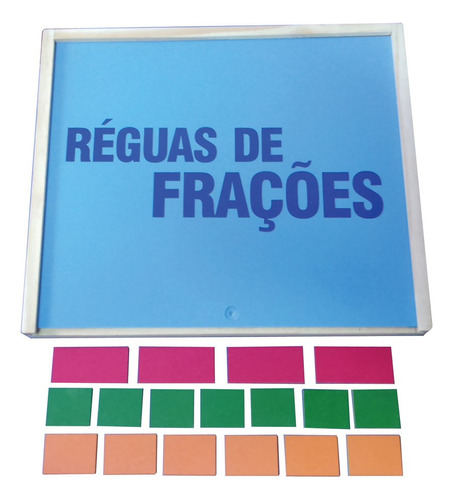 Brinquedos Educativos - Réguas De Frações 55 Peças