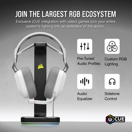 Auriculares Para Juegos Corsair Hs80 Rgb Usb Con Dolby Audio