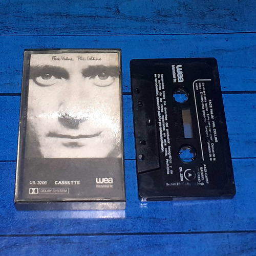 Phil Collins Face Value Cassette Arg Maceo-disqueria