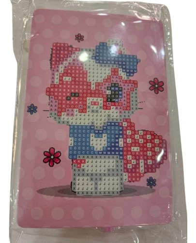 Pintura Por Diamantes Kit Completo 10x15 Hello Kitty Lentes