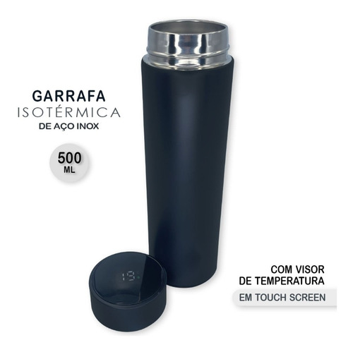Imagem 6 de 6 de Garrafa Térmica Para Bebidas 500ml Café Agua Viseira Digital