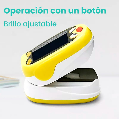Oximetro Pediátrico Digital Recargable Infantil | Amarillo
