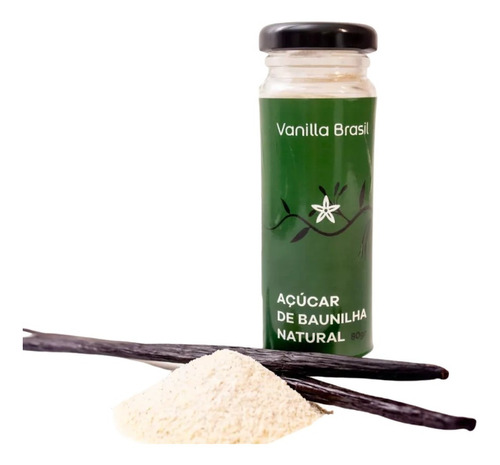 Açúcar De Baunilha Natural Vanilla Brasil - 80g