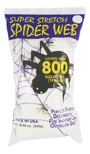 Fun World Super Stretch Spider Web Para Halloween Decoración