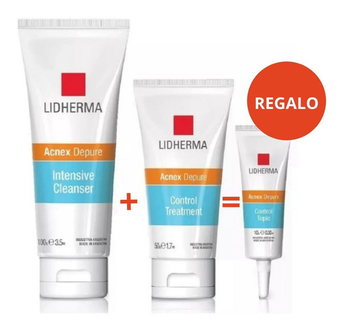 Lidherma Kit Acnex Gel De Limpieza + Hidratante Piel Grasa