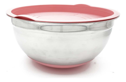 Bowl Acero Inox 26cm Base Silicona Y Tapa Hermética