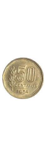 Moneda De 50 Centavos, Año 1974