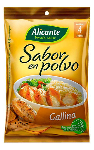 Saborizado  Gallina 12x7,5 Gr Alicante Caldos Y Sopas