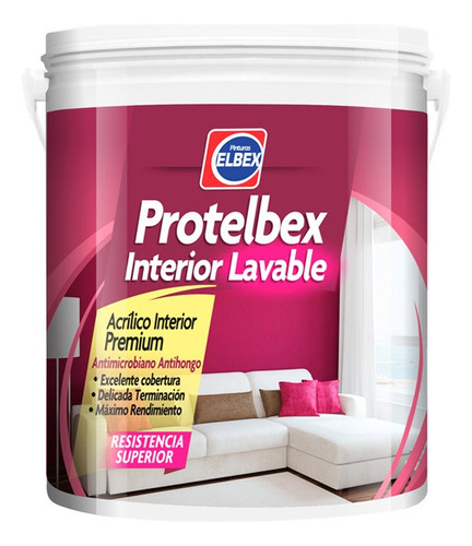 Protelbex Interior Lavable 4 Lts.