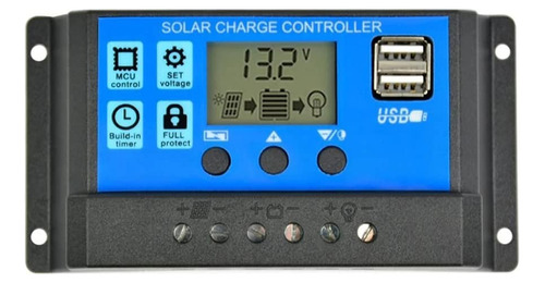 Controlador De Carga Solar 30a 12v/24v Pmw Calidad Tienda