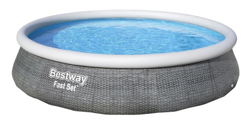 Piscina inflable redondo Bestway Fast Set 57376 7340L gris