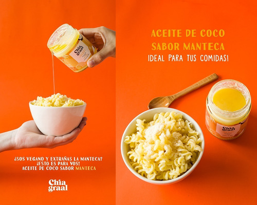 Imagen 5 de 5 de Aceite Coco Sabor Ajo X 360 Ml Con Certificacion Sin Tacc