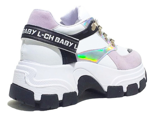Imagen 2 de 6 de Zapatillas Damon Blanco/lila