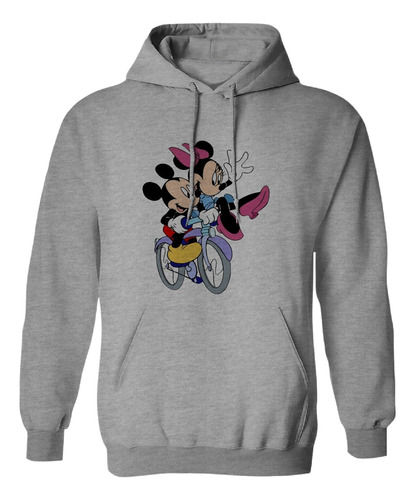 Sudadera Con Gorro Minnie Y Mickey Mouse Paseo Bicicleta Lov