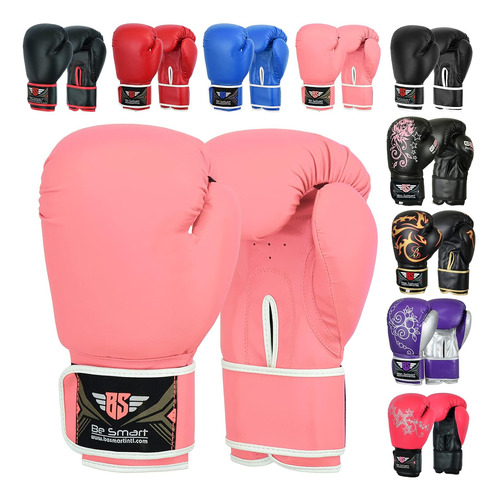 Guantes De Boxeo Be Smart Para Niños De 4 A 12 Años, 4 Oz, 6