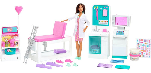 Barbie Careers, Cast Clinic, Set De Juego Con Muñeca