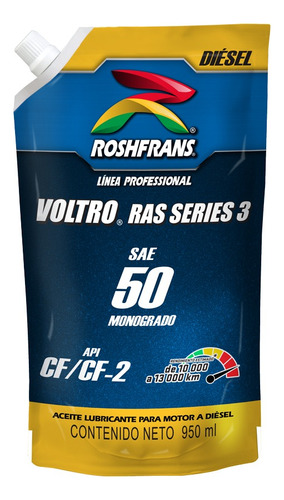 Aceite Diesel Voltro Ras Series 3 Sae 50 Roshfrans 950ml