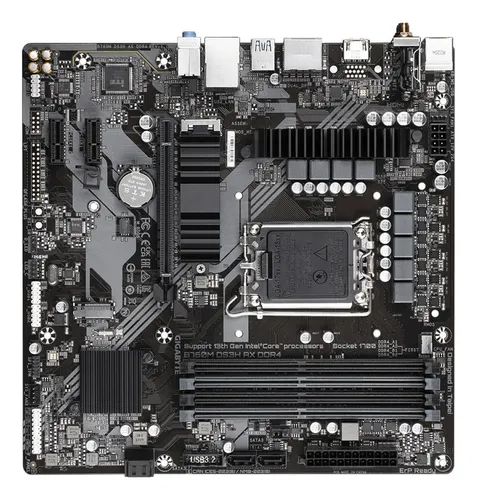 Motherboard Gigabyte B760m Ds3h Ax Ddr4 Lga1700 Intel Matx