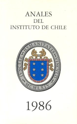 Anales Del Instituto De Chile, Año 1986