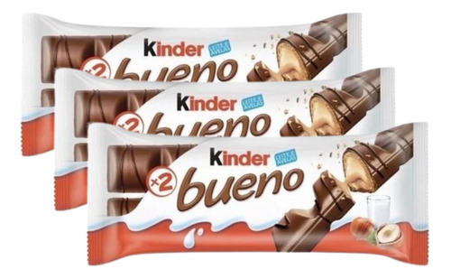 Kinder Bueno Chocolate Ao Leite - Kit 10un 43g