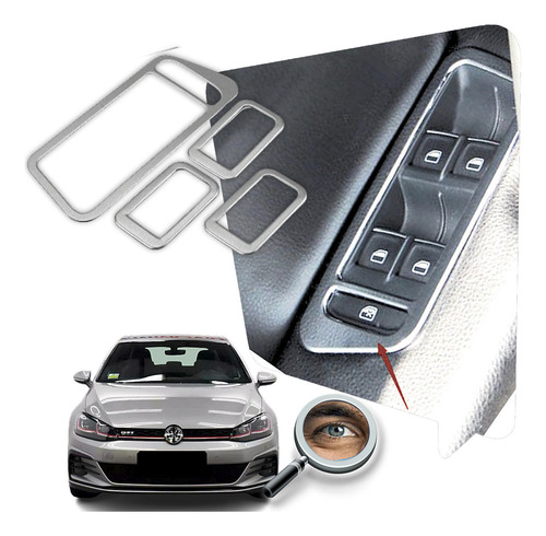 Golf Mk7 Aros Botoneras 4 Puertas Cromo Mate Tuningchrome