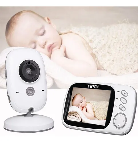 comprar Babá Eletrônica Câmera Tela Sem Fio Com Visão Noturna Microfone Maternidade Monitoramento Criança Vídeo Voz Bivolt Tippi