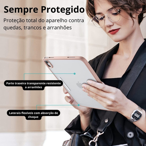 Capa Case Esr Transparente Magnética P/ iPad 10 Lançamento