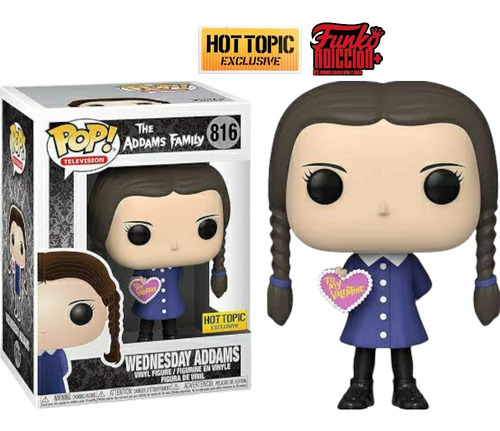 Funko Pop The Addams Family Wednesday Addams Hot Topic #816
