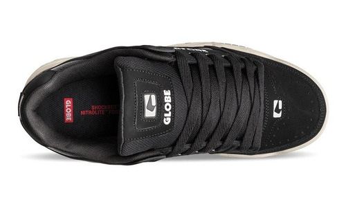Imagen 6 de 10 de Tenis Globe Tilt Black Antique Ripstop Skate Hombre