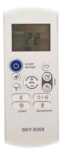 Controle Remoto Para Ar Condicionado Comfee Rg57b/bgef Cor Branco