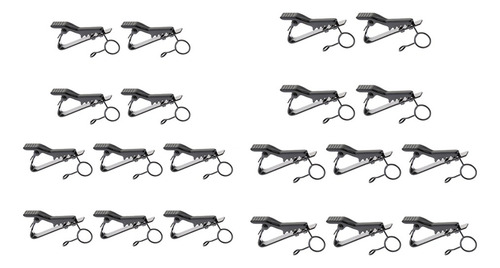 Imagen 2 de 6 de 10pcs Porta Clips De Micrófono Solapa Corbata Lavalier
