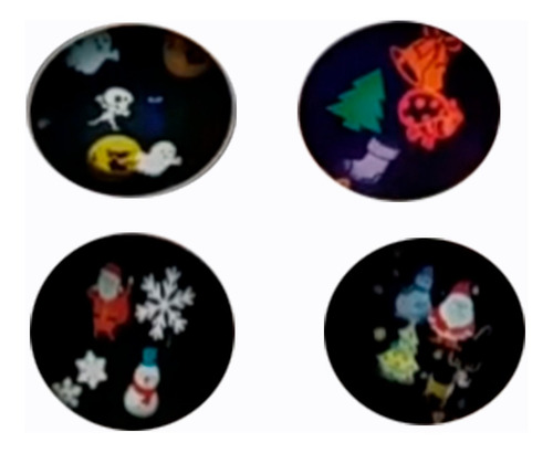 5 Pz Proyector Navideño 4 Discos Intercambiables Mlp