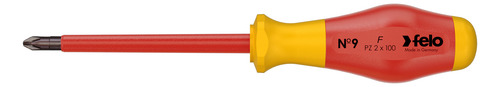Felo Destornillador No. 9 Vde Pozidriv Pz 2 X 100